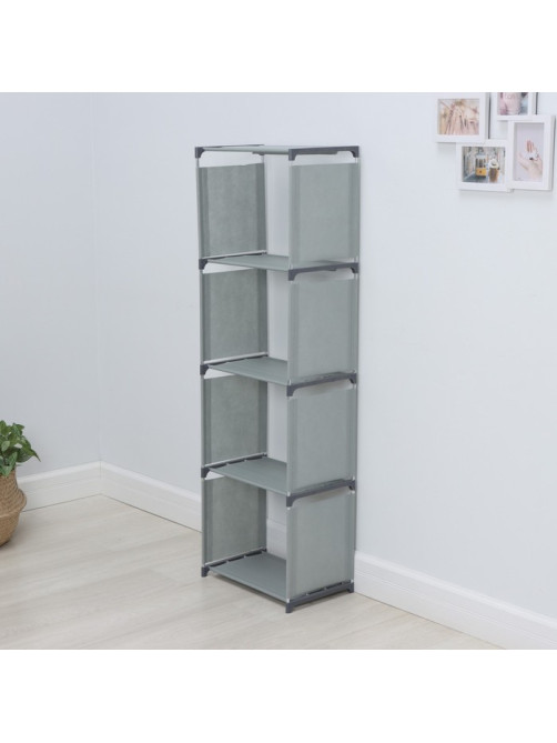 Стеллаж для хранения многофункциональный LaDо́m, 41×27×125 см, серый