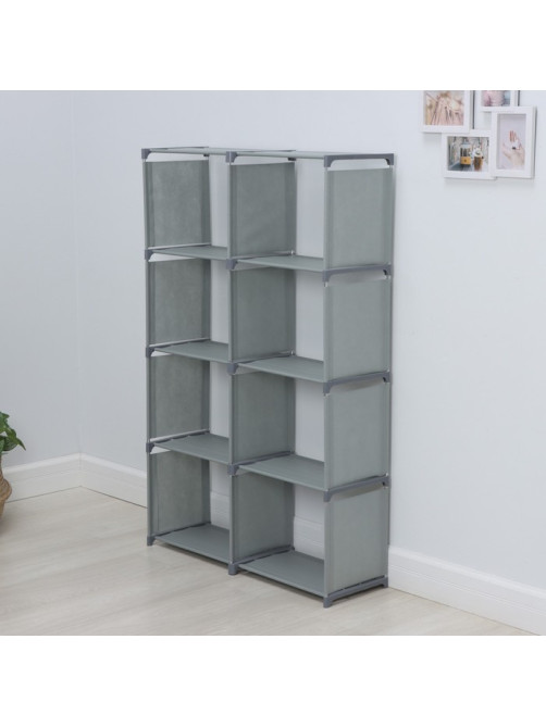 Стеллаж для хранения многофункциональный LaDо́m, 85×26×125 см, серый