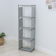 Стеллаж для хранения многофункциональный LaDо́m, 41×27×125 см, серый