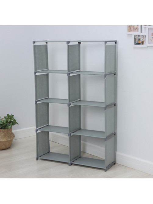 Стеллаж для хранения многофункциональный LaDо́m, 85×26×125 см, серый