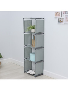 Стеллаж для хранения многофункциональный LaDо́m, 41×27×125 см, серый