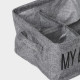 Органайзер для хранения белья Доляна My Basket, 4 ячейки, 20×20×12 см, серый