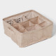 Органайзер для хранения белья Доляна Basket, 9 ячеек, 28×28×12 см, бежевый