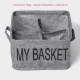 Органайзер для хранения белья Доляна My Basket, 4 ячейки, 20×20×12 см, серый