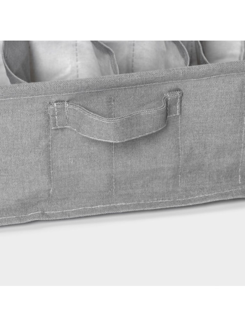 Органайзер для хранения белья LaDо́m, 6 ячеек, 32×17×12 см, серый