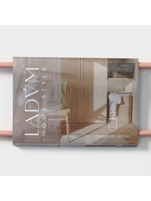 Вешалка для ремней и шарфов LaDо́m Laconique, 11.5×23×1.1 см, многоуровневая, розовая