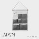 Органайзер подвесной с карманами LaDо́m, 7 отделения, 50×38 см, серый