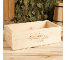 Ящик Spa Day at Home, 24.5×14×8 см, деревянный, МИКС