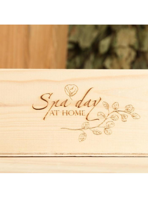 Ящик Spa Day at Home, 24.5×14×8 см, деревянный, МИКС