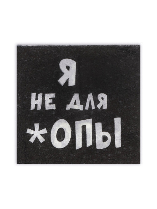 Салфетки бумажные однослойные «Я не для *опы», 24×24, 100 шт.
