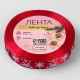 Лента атласная «Снежинки», 15 мм, 23±1 м, красная