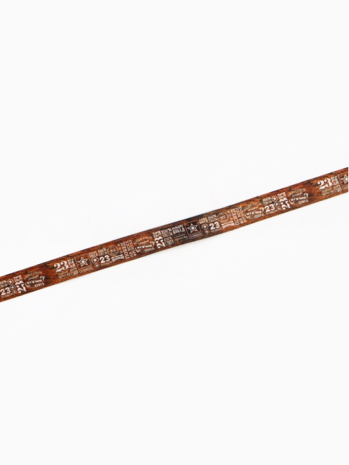 Лента атласная «23 февраля», 2.5 см × 22.5 (± 1) м, коричневая
