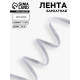 Лента бархатная, 6 мм, 18±1 м, серая №184