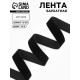 Лента бархатная, 15 мм, 18±1 м, чёрная №03