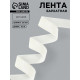 Лента бархатная, 20 мм, 18±1 м, молочная №04
