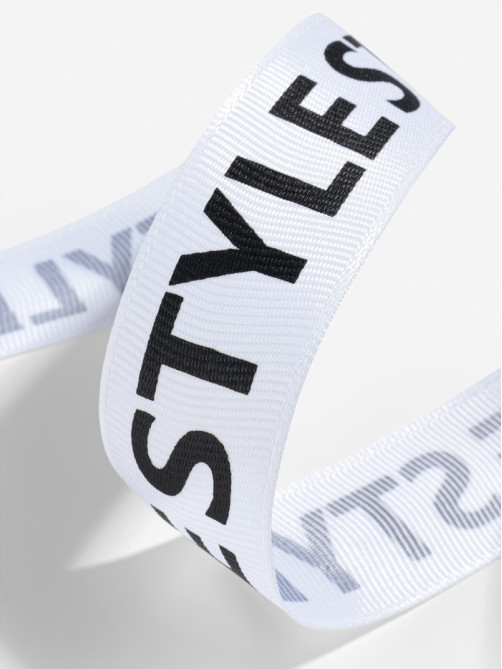 Лента репсовая «Style», 25 мм, 23±1 м, чёрная, белая