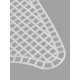 Канва-основа для вышивания сумки, пластиковая, 52×29 см, цвет белый