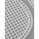 Канва-основа для вышивания сумки, пластиковая, 42×24 см, цвет белый