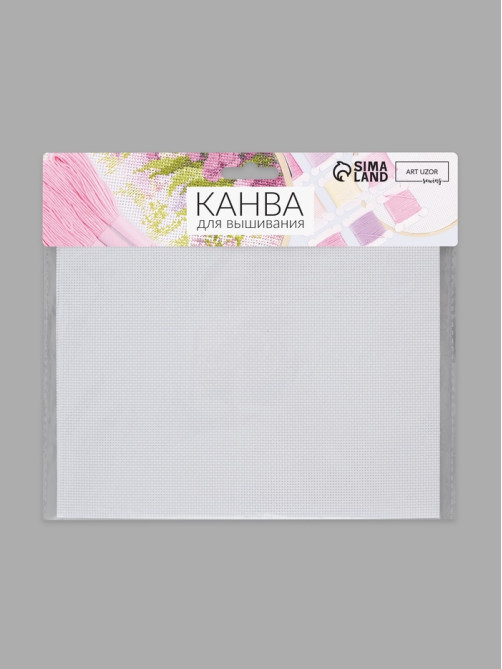 Канва для вышивания №18, 30×20 см, белая