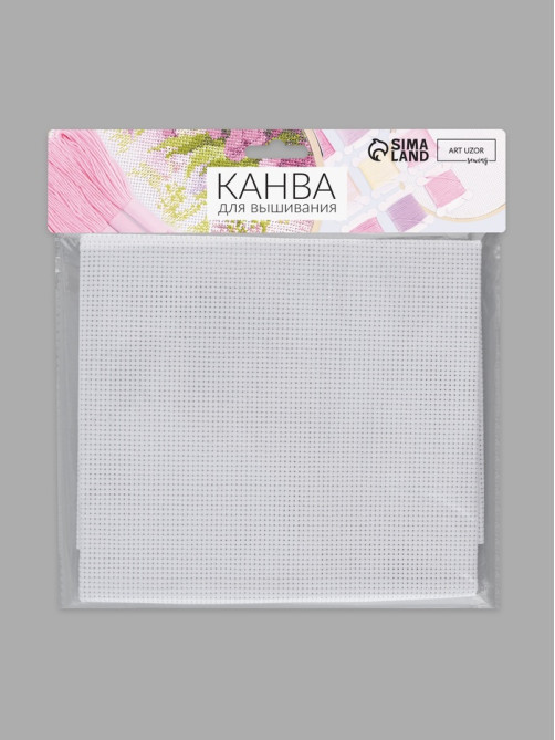 Канва для вышивания №11, 50×50 см, цвет белый