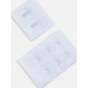Застёжка для бюстгальтера, 3 ряда 2 крючка, 4.7×3.2 см, 2.7×3.2 см, 10 шт., белая