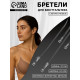 Лямки для бюстгальтера, силиконовые, фурнитура металл, 0.5 см, 37 см, пара, прозрачные
