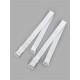 Лямки для бюстгальтера, текстильные, 1.5 см, 37 см, пара, белые