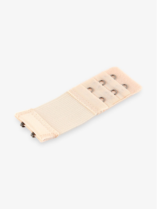 Застёжка для бюстгальтера, удлинитель, 3 ряда 2 крючка, 3.2×10.5 см, 5 шт., бежевая