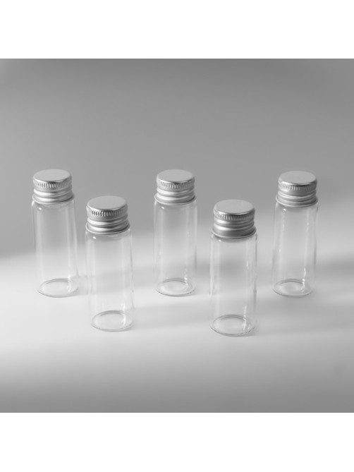 Баночки для хранения бисера, d=2.2×6 см, 5 шт.