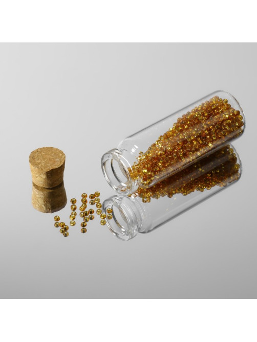 Баночки для хранения бисера, с пробкой, d=2.2×6 см, 5 шт.