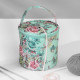 Сумка-футляр «Розы», 1 люверс, d=14×14.5 см, разноцветная