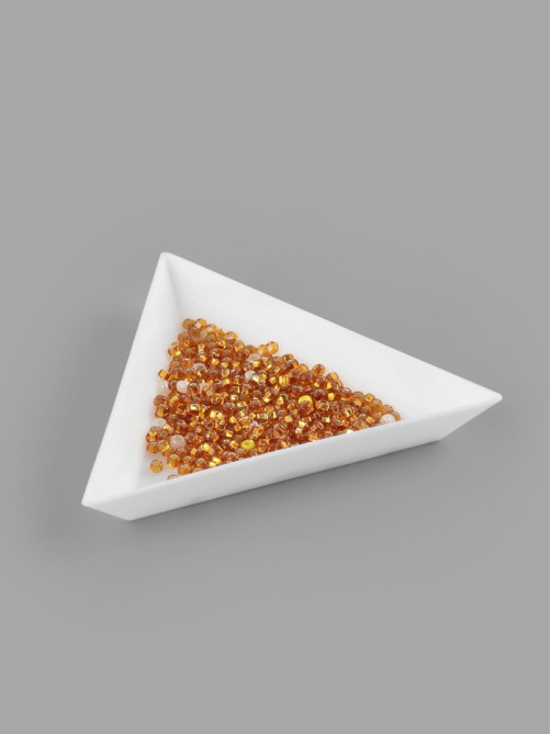 Контейнер для бисера, 7.3×6.5×1.2 см, белый