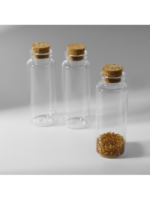 Баночки для хранения бисера, d=3×8 см, 3 шт.