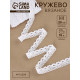 Кружево вязаное, 25 мм, 15±1 м, белое