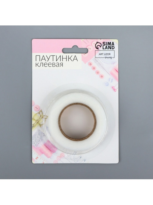Паутинка клеевая, 1.5 см, 15±1 м, белая