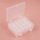 Набор шпулек в двустороннем органайзере, d=20 мм, 25 шт., прозрачный