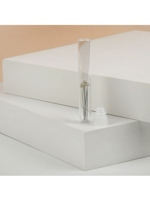 Игольница, 8×1×1 см, набор 6 шт., прозрачная