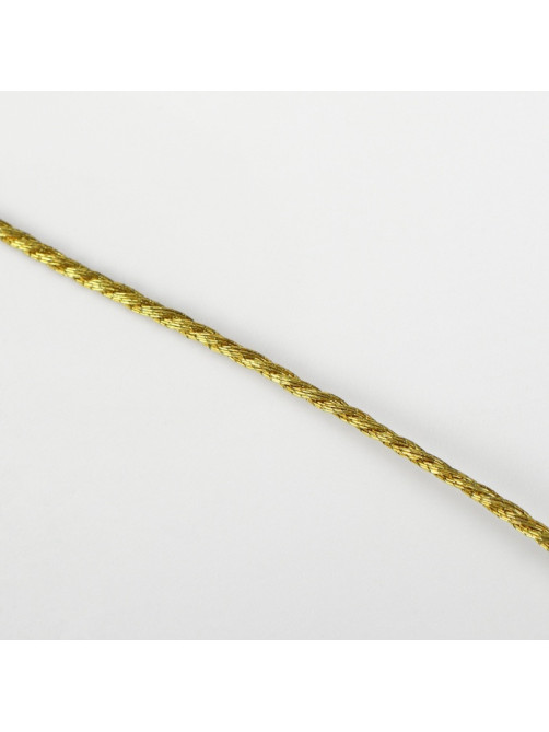 Нить для плетения, d=1 мм, 25±1 м, цвет золотой