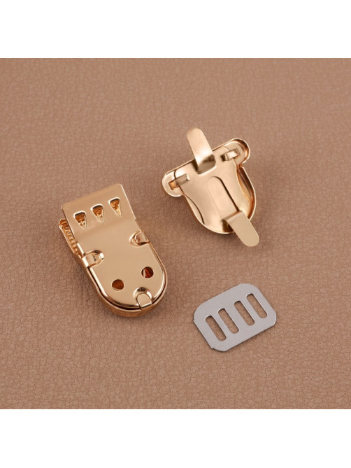 Застёжка для сумки, 2.5×3.1 см, цвет золотой