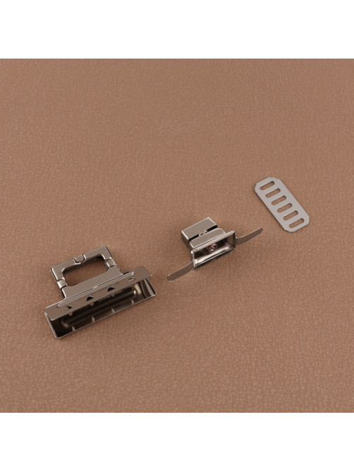 Застёжка для сумки, 3.9×2.6 см, цвет серебряный