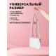 Ручка для сумки из экокожи, с карабинами, 125×1.8 см, цвет молочный
