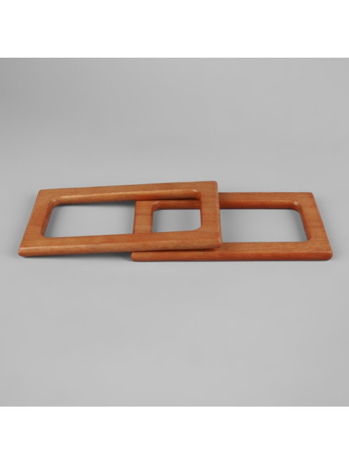 Ручки для сумки деревянные, 15×8 см, 2 шт., светло-коричневые