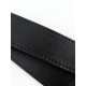 Ручка для сумки, с карабинами, 35±1 см × 3.5 см, цвет чёрный, серебряный