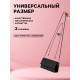 Ручка-шнурок для сумки, с карабинами, 120×0.6 см, чёрная