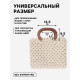 Ручки для сумок деревянные, плетёные, d=9.8×5.9 / 13.5×9.5 см, 2 шт., коричневые