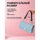 Ручка для сумки, с карабинами, 35±1 см × 3.5 см, цвет чёрный, серебряный
