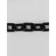 Цепочка для сумки, пластиковая, 31×19 мм, 120 см, цвет чёрный