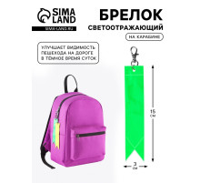 Светоотражающий элемент «Флажок», 15×3 см, МИКС