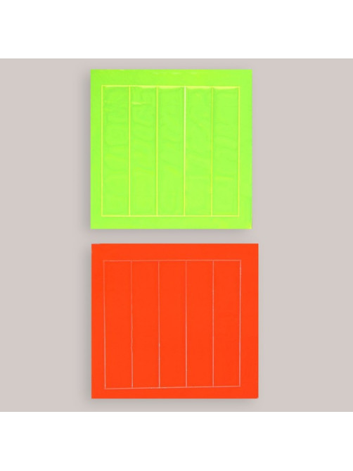 Светоотражающие наклейки «Полоска», 12×2.5 см, 5 шт. на листе, МИКС