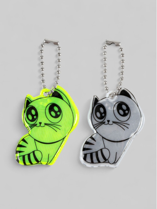 Светоотражающий элемент «Кошка», 5×3.5 см, МИКС